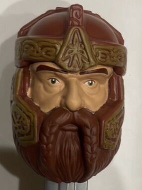 Lord of the Rings Gimli PEZ Dispenser Limited Edition Brown Silver B7 New